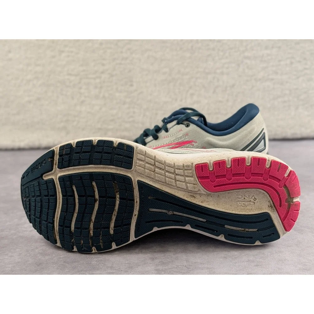 Brooks Glycerin 19 Womens Running Shoes Gray Pink Navy 1203431B110 Size 10.5